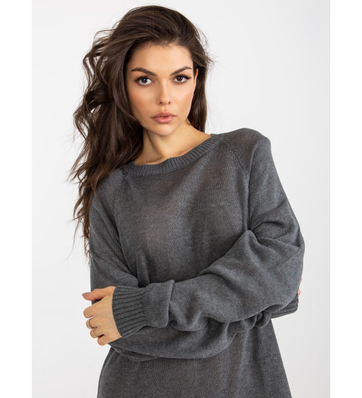 Sweter dzianinowa BA-SW-9005.36P ciemny szary