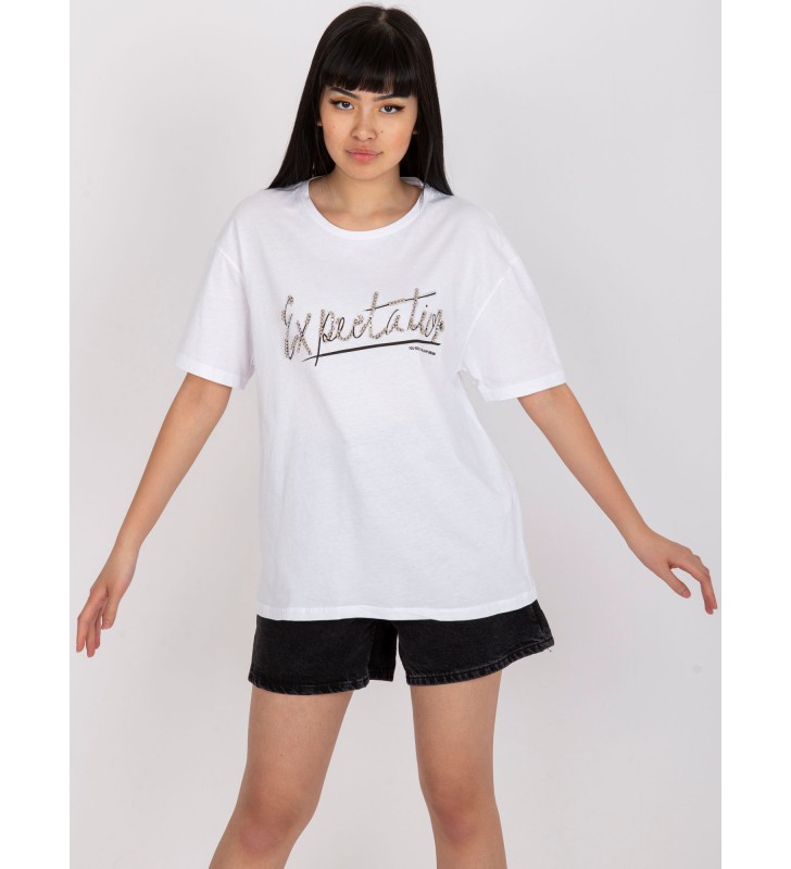 T-shirt z aplikacją HB-TS-3077.32P Biały