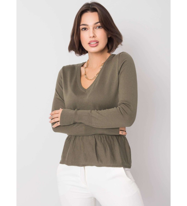 Bluzka klasyczny 259-BZ-22513.73 khaki