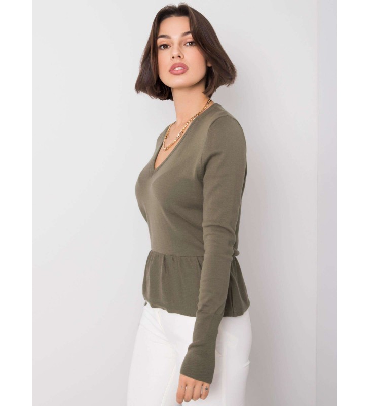 Bluzka klasyczny 259-BZ-22513.73 khaki