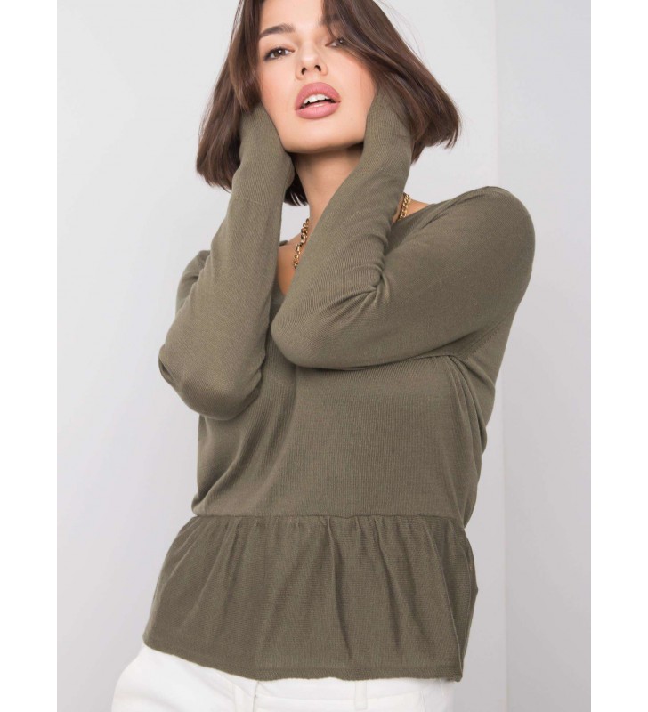 Bluzka klasyczny 259-BZ-22513.73 khaki