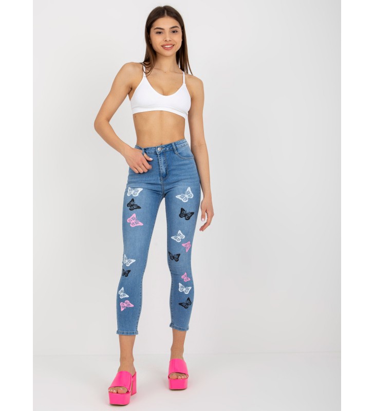 Spodnie jeans jeansowe NM-SP-D8015.31X niebieski