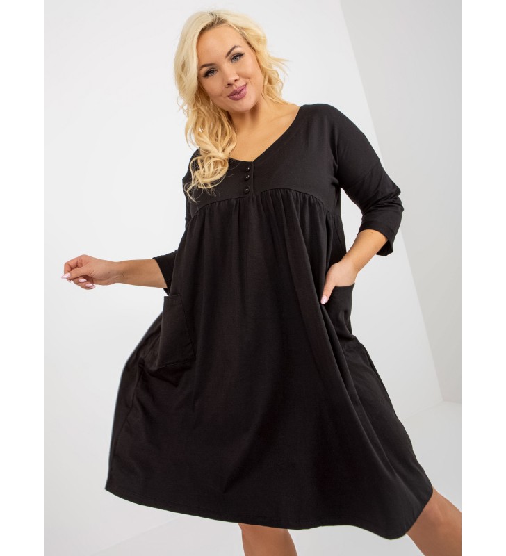 Sukienka plus size RV-SK-8529.37P czarny