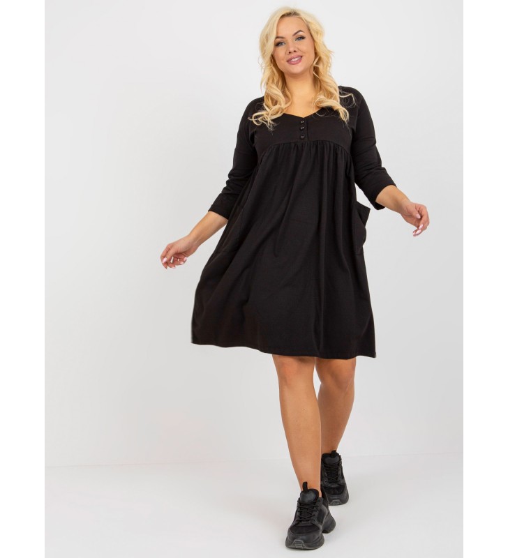 Sukienka plus size RV-SK-8529.37P czarny