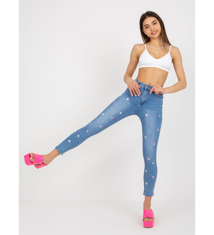 Spodnie jeans jeansowe NM-SP-D8012.60P niebieski