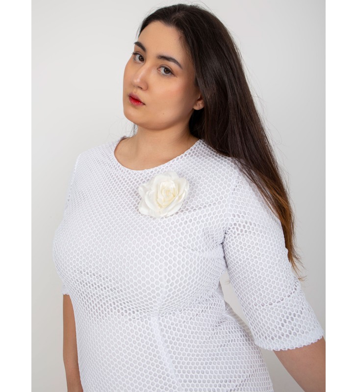 Sukienka plus size LK-SK-506721.69 biały