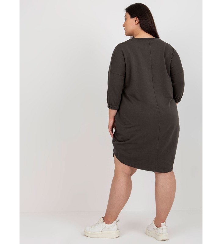 Tunika plus size RV-TU-7505.15 ciemny khaki