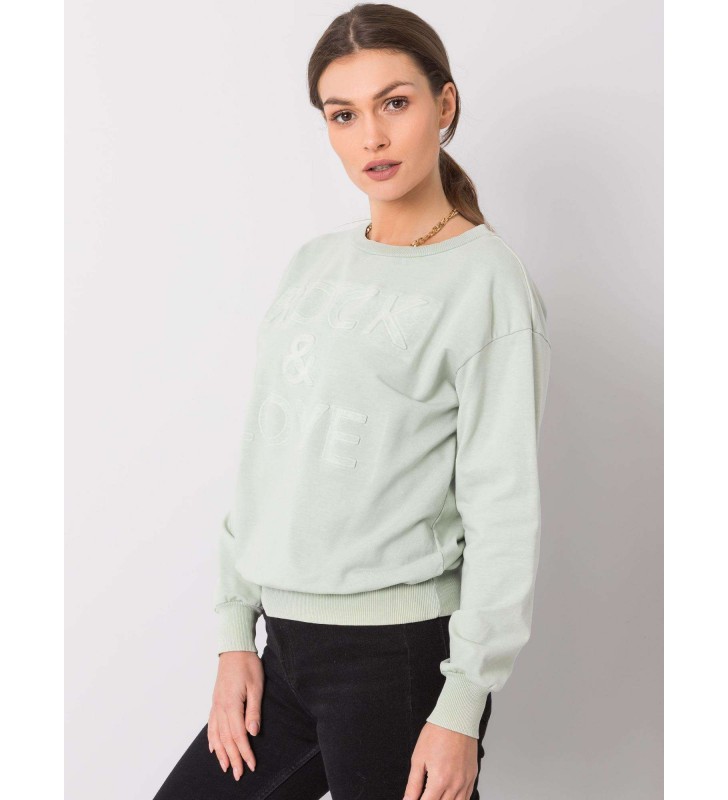 Bluza bez kaptura EM-BL-7639.55 pistacjowy