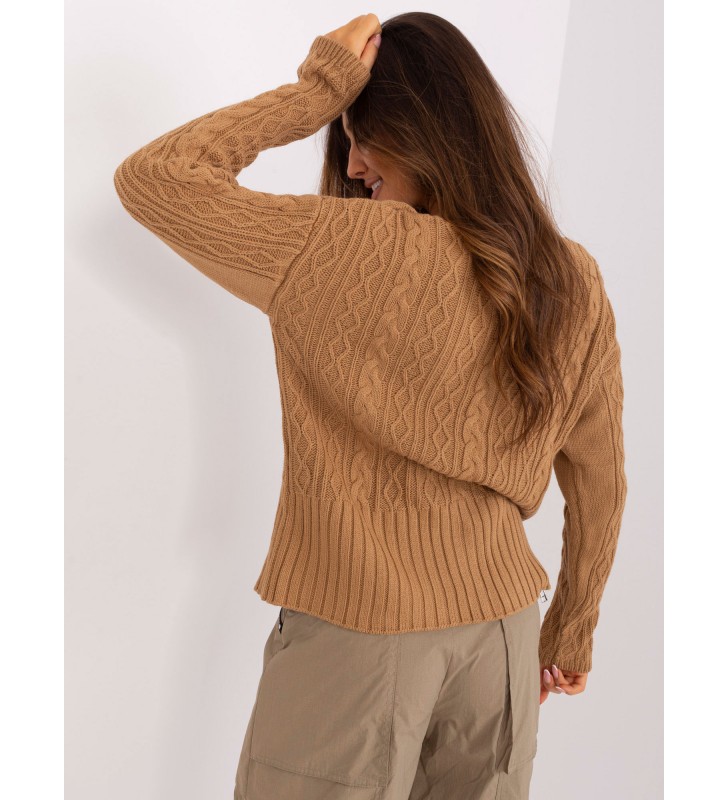 Sweter rozpinany BA-SW-0252.61P camelowy