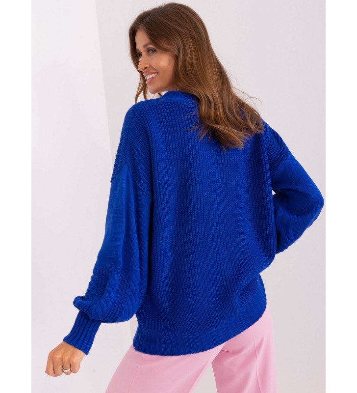 Sweter rozpinany BA-SW-8014.17P kobaltowy