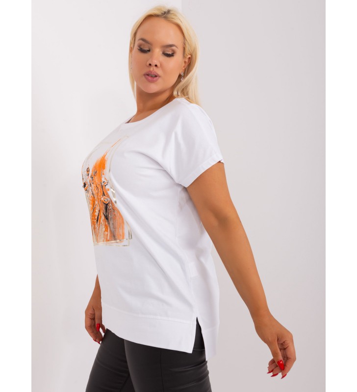 Bluzka plus size RV-BZ-8830.16P pomarańczowy