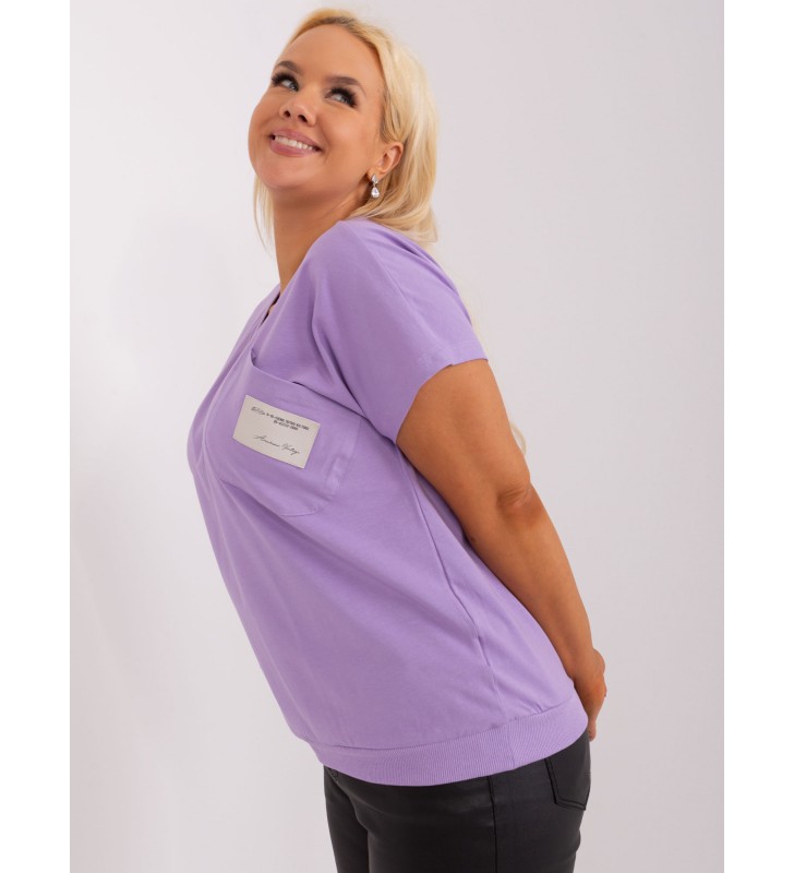 Bluzka plus size RV-BZ-8935.97 jasny fioletowy