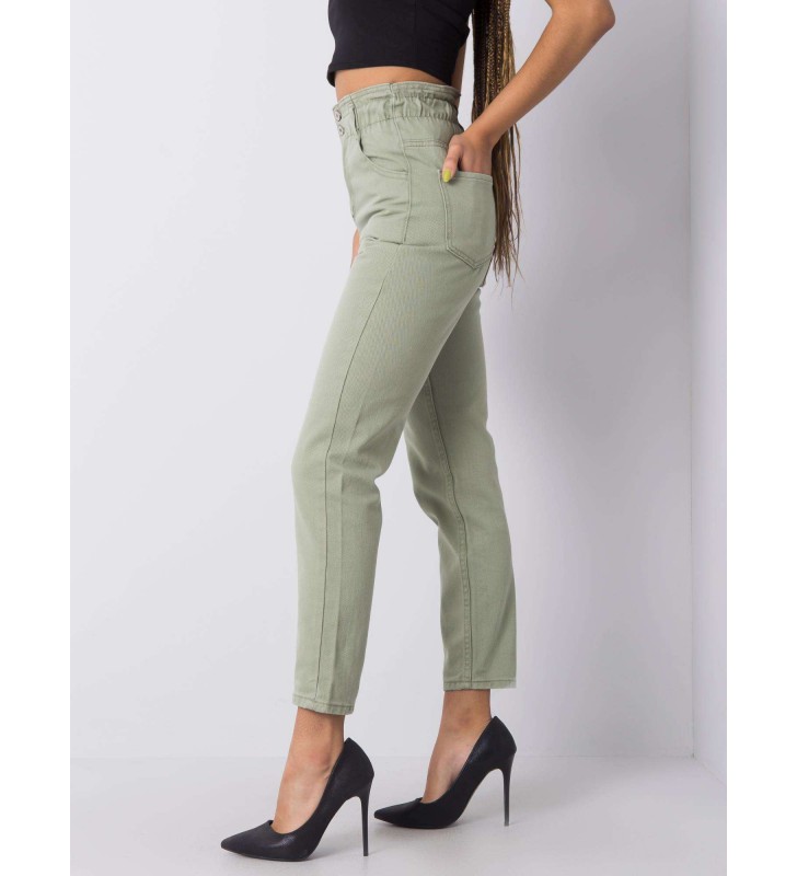 Spodnie jeans jeansowe 336-SP-2156.33P pistacjowy