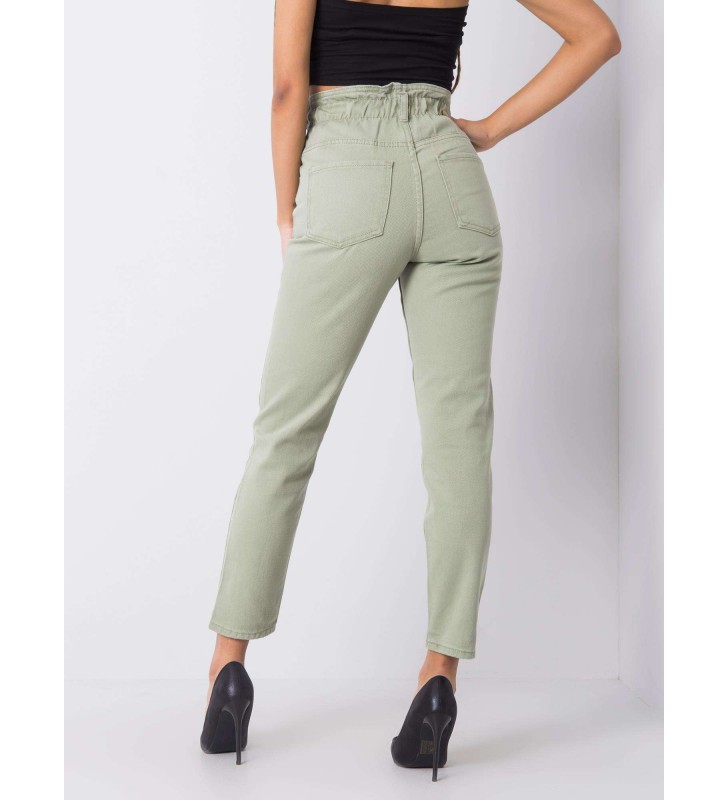 Spodnie jeans jeansowe 336-SP-2156.33P pistacjowy