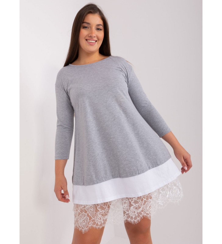 Sukienka plus size EM-SK-HS-20-37.05P szary