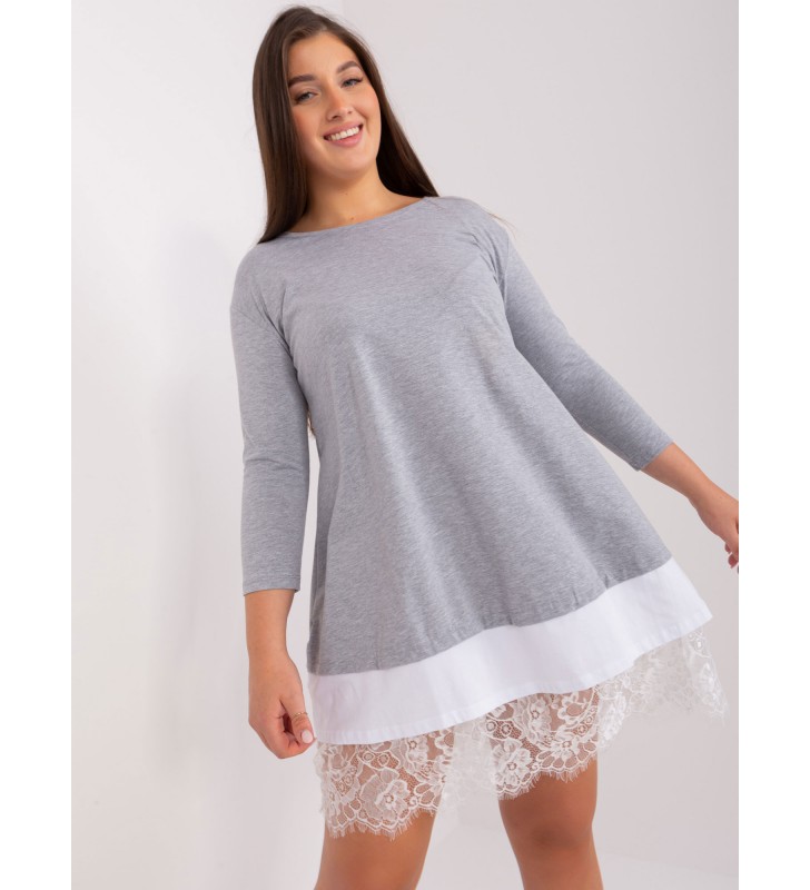 Sukienka plus size EM-SK-HS-20-37.05P szary