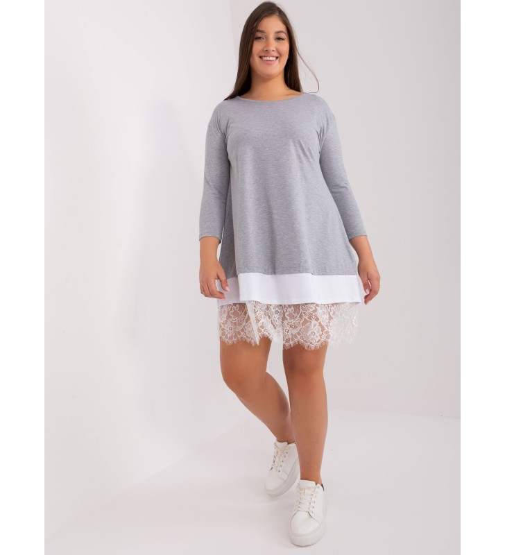 Sukienka plus size EM-SK-HS-20-37.05P szary