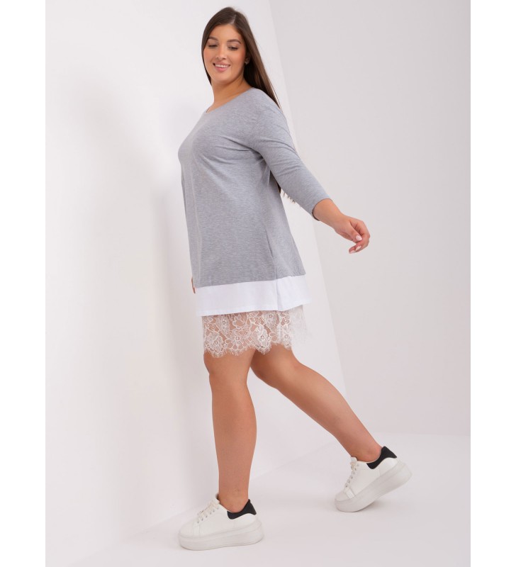 Sukienka plus size EM-SK-HS-20-37.05P szary