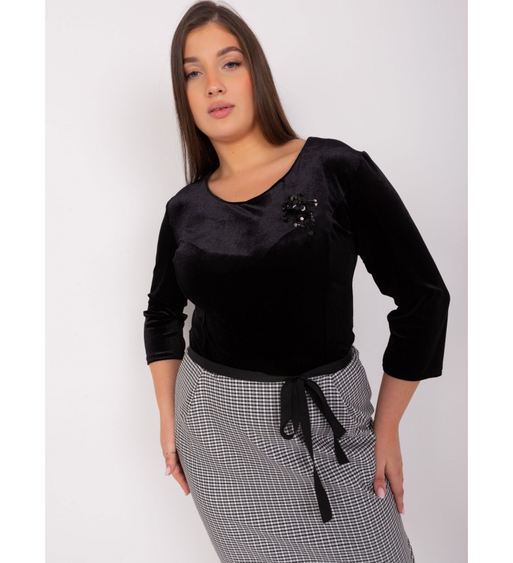 Sukienka plus size LK-SK-506885.09P czarny