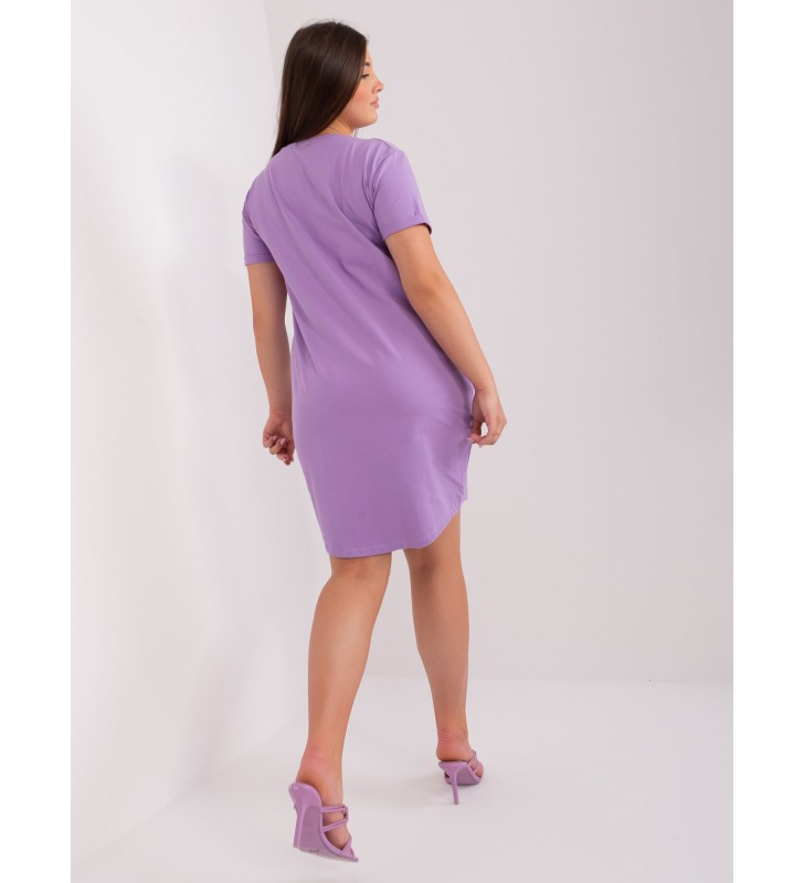 Tunika plus size RV-TU-8862.69P jasny fioletowy