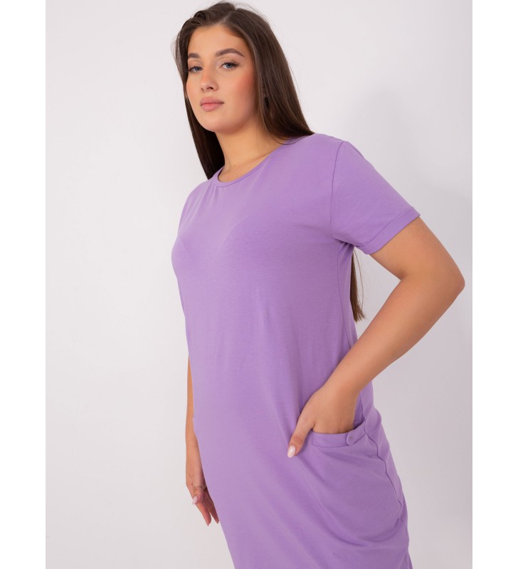 Tunika plus size RV-TU-8862.69P jasny fioletowy