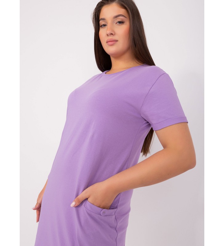 Tunika plus size RV-TU-8862.69P jasny fioletowy