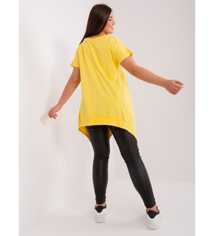 Tunika plus size RV-TU-7869.09P żółty