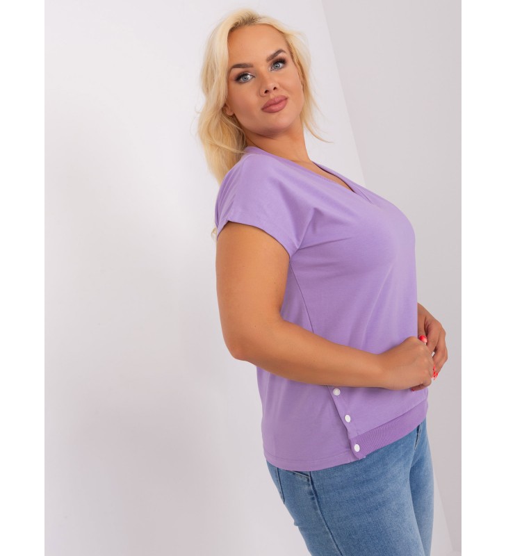 Bluzka plus size RV-BZ-8818.53 jasny fioletowy