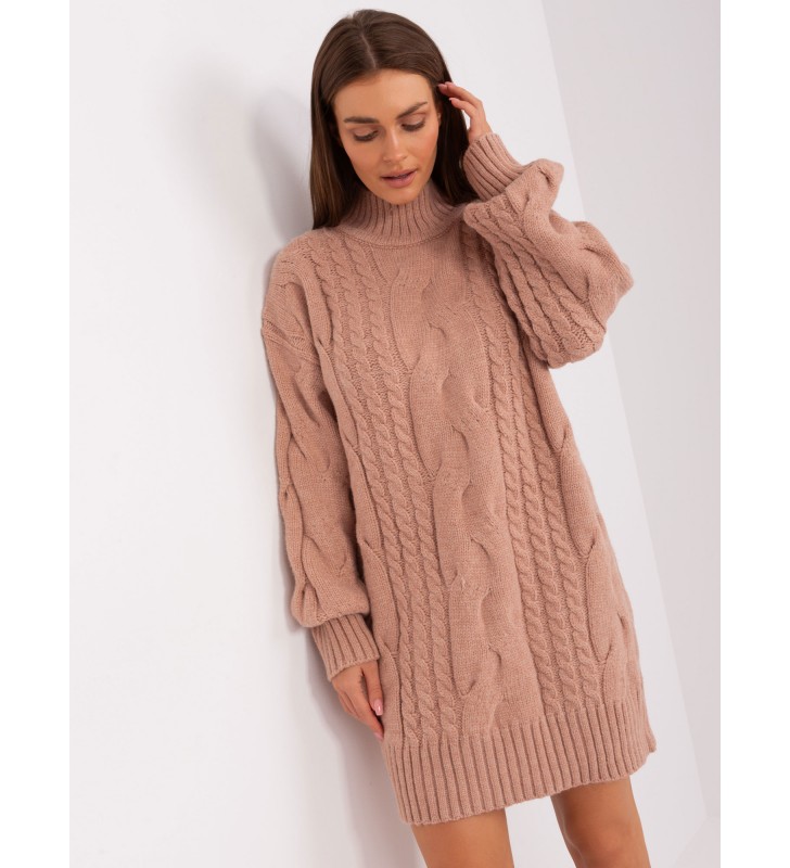 Sweter dzianinowa AT-SW-2367-1.35P ciemny różowy