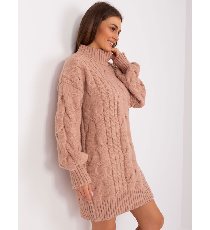 Sweter dzianinowa AT-SW-2367-1.35P ciemny różowy