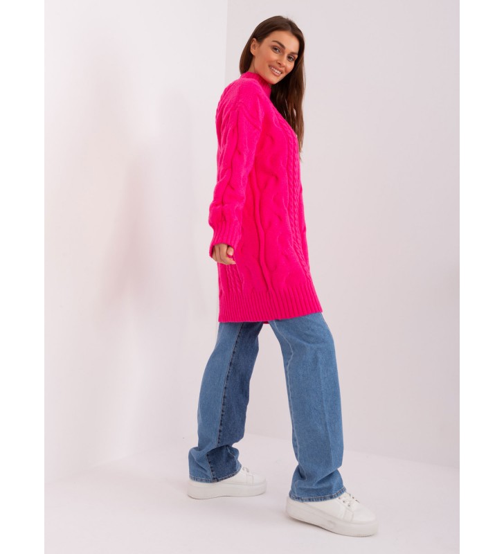 Sweter dzianinowa AT-SW-2367-1.35P fluo różowy