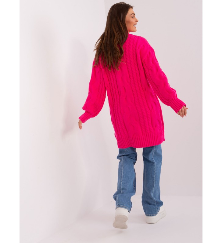 Sweter dzianinowa AT-SW-2367-1.35P fluo różowy