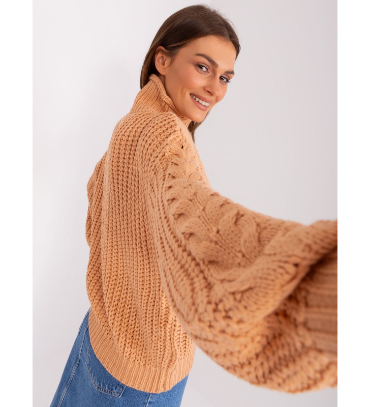 Sweter oversize AT-SW-2350.91P brzoskwiniowy