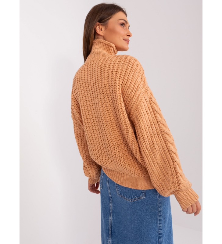 Sweter oversize AT-SW-2350.91P brzoskwiniowy