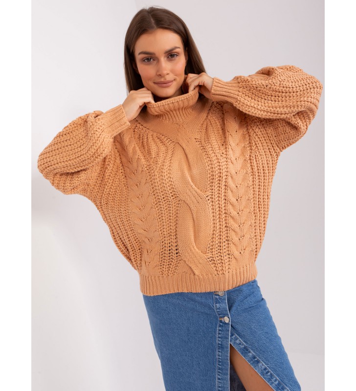 Sweter oversize AT-SW-2350.91P brzoskwiniowy