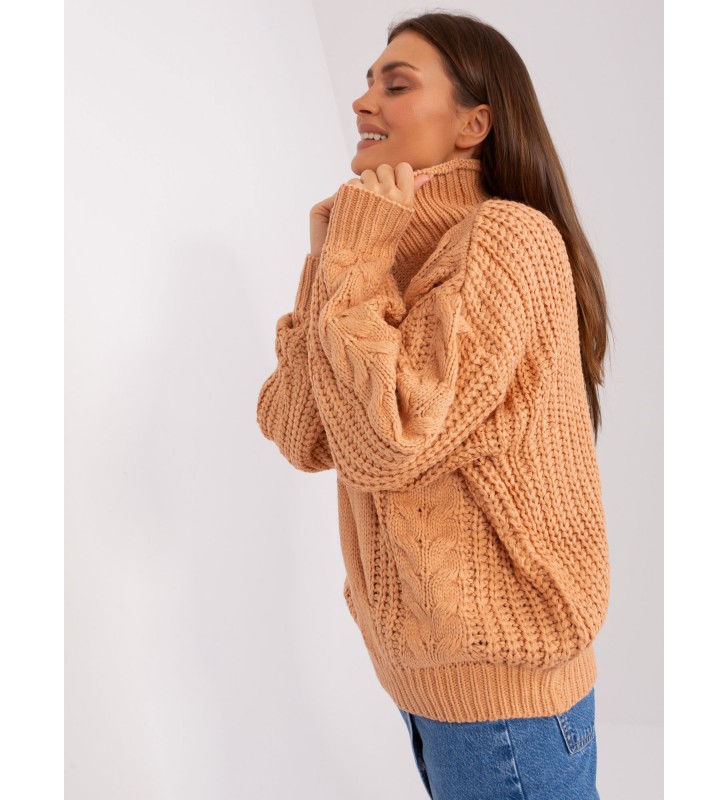 Sweter oversize AT-SW-2350.91P brzoskwiniowy