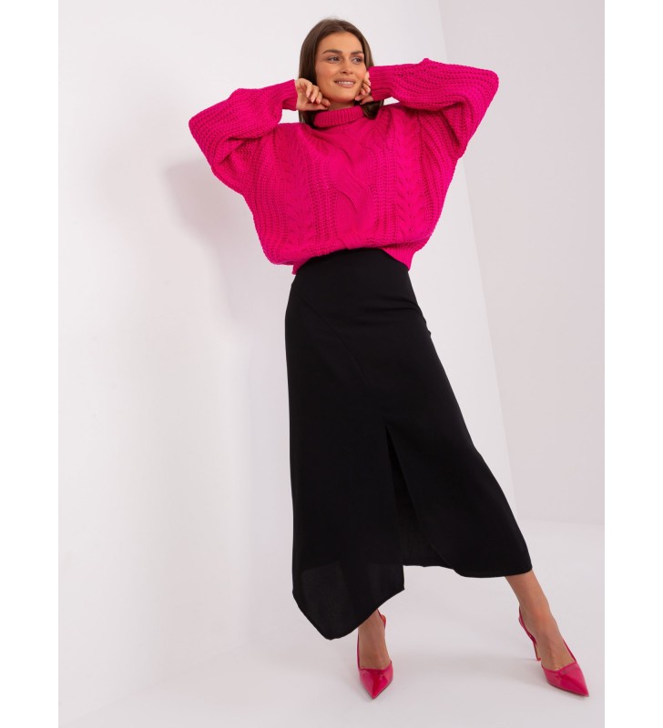 Sweter oversize AT-SW-2350.91P fuksjowy