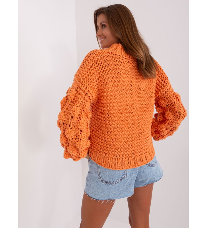 Sweter oversize AT-SW-2382.97P pomarańczowy