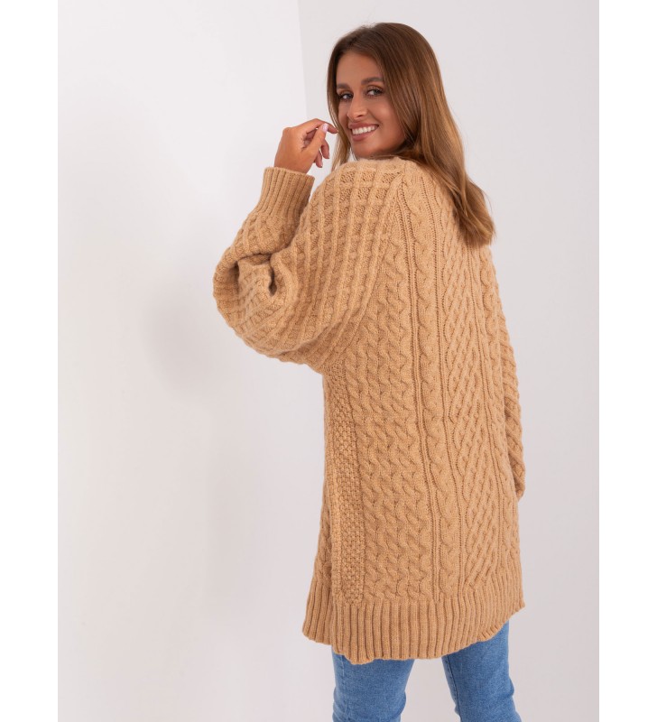 Sweter dzianinowa AT-SW-2367-2.64P camelowy