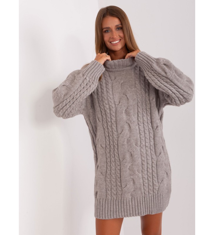 Sweter dzianinowa AT-SW-2367-1.35P szary