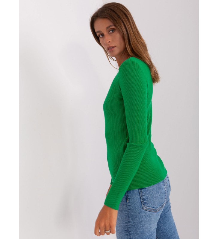 Sweter klasyczny PM-SW-Y-0078.87 zielony