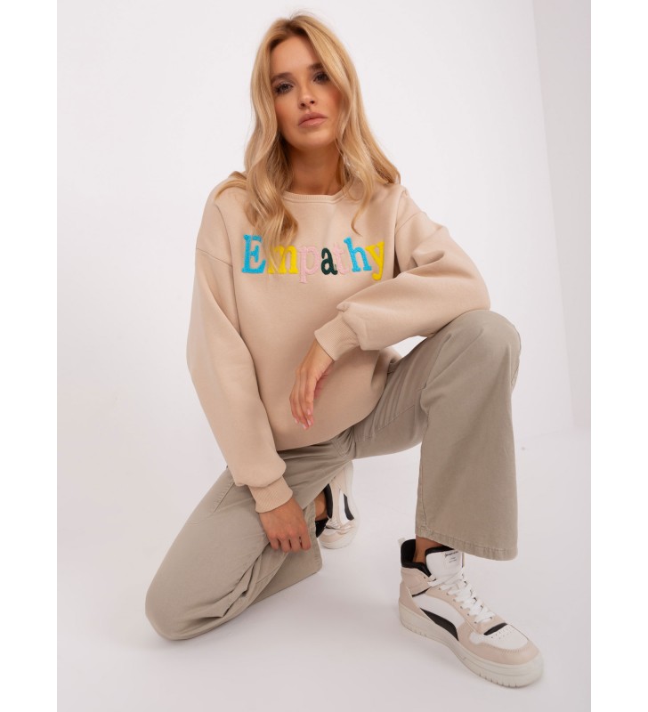 Bluza bez kaptura EM-BL-617-12.04 beżowy