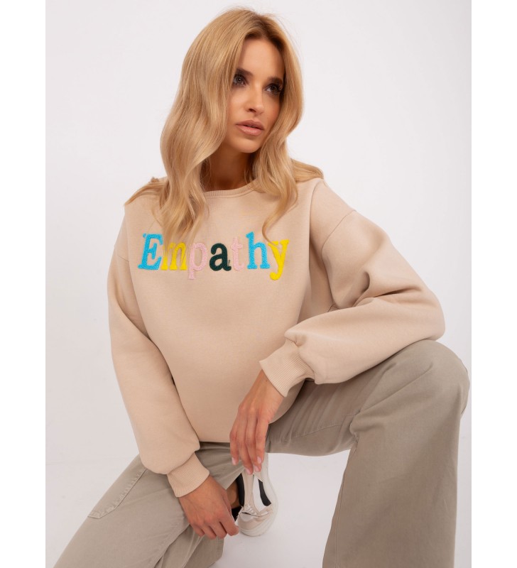 Bluza bez kaptura EM-BL-617-12.04 beżowy