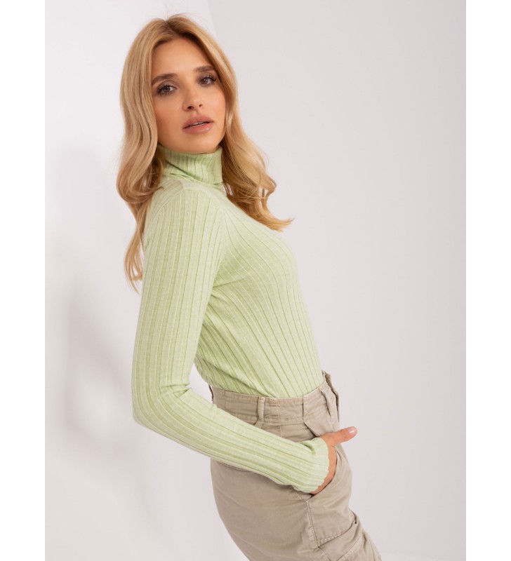 Sweter z golfem PM-SW-1087.09 pistacjowy