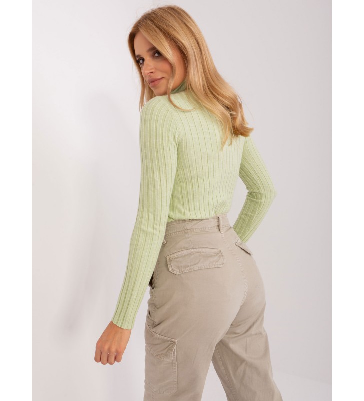 Sweter z golfem PM-SW-1087.09 pistacjowy