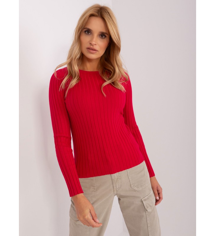 Sweter klasyczny PM-SW-PM1089.09P czerwony