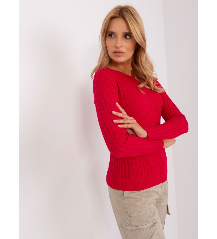 Sweter klasyczny PM-SW-PM1089.09P czerwony