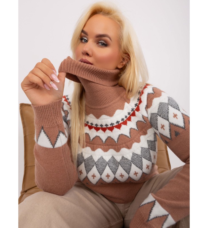 Sweter  PM-SW-PM839.26X ciemny bezowy