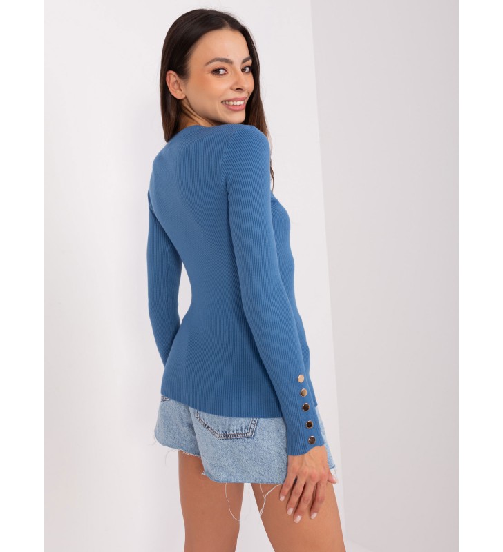 Sweter klasyczny PM-SW-PM685.39P ciemny niebieski