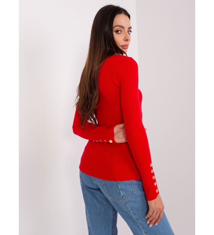 Sweter klasyczny PM-SW-PM685.39P czerwony